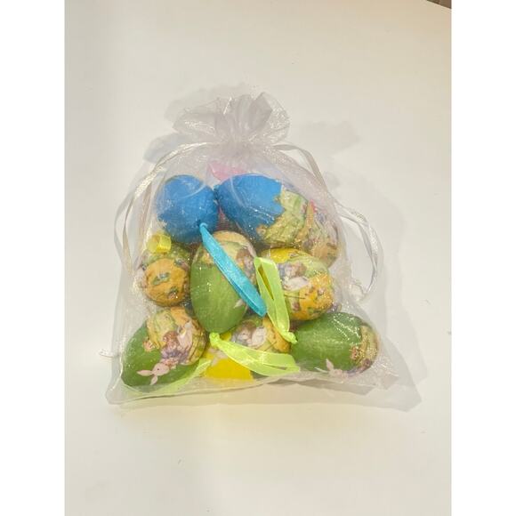 Set of 12 Easter Eggs Foam Ornaments - Picture 2 of 8